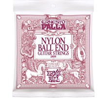 Ernie Ball 2409 струны для классической гитары. Ernesto Palla черный нейлон, бронзовая оплетка