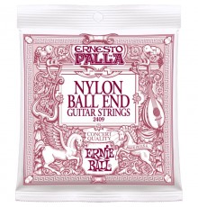 Ernie Ball 2409 струны для классической гитары. Ernesto Palla черный нейлон, бронзовая оплетка