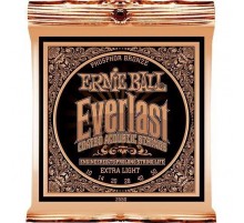 Ernie Ball 2550 струны для акуст.гитары Everlast Coated Phosphor Bronze Extra Light (10-14-20w-28-40-50)  фосфорная бронза с нанонапылением