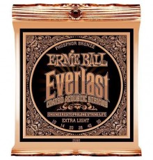 Ernie Ball 2550 струны для акуст.гитары Everlast Coated Phosphor Bronze Extra Light (10-14-20w-28-40-50)  фосфорная бронза с нанонапылением