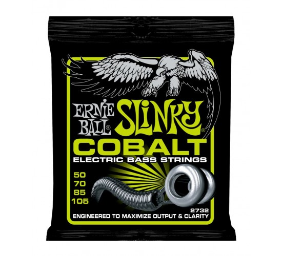 Ernie Ball 2732 струны для бас-гитары Cobalt Bass Regular Slinky (50-70-85-105) обмотка кобальт