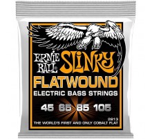 Ernie Ball 2813 струны для бас-гитары Hybrid Slinky Flatwound Bass (45-65-85-105)