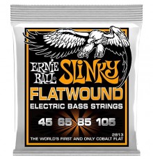 Ernie Ball 2813 струны для бас-гитары Hybrid Slinky Flatwound Bass (45-65-85-105)