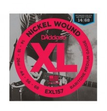 D'Addario EXL157 XL NICKEL WOUND Струны для электрогитары Baritone-Medium 14-68