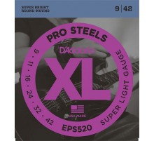 D'Addario EPS520 XL PRO STEEL Струны для электрогитары Super Light 9-42 EPS520