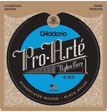 D'Addario EJ50 PRO ARTE Струны для классической гитары нейлоновые Hard
