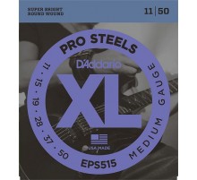 D'Addario EPS515 ProSteels Комплект струн для электрогитары, Medium, 11-50