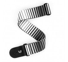 Planet Waves P20S1508 Rock Ремень для гитары, рисунок «Optical Stripes», белый