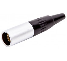 Force MXLR-M разъем мини XLR, «папа» профессиональная серия,  хромированный