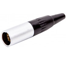 Force MXLR-M разъем мини XLR, «папа» профессиональная серия,  хромированный