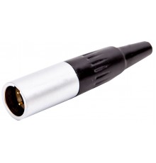 Force MXLR-M разъем мини XLR, «папа» профессиональная серия,  хромированный