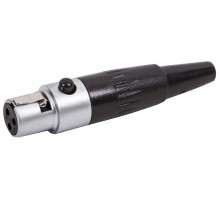 Force MXLR-F разъем мини XLR, «мама» профессиональная серия,  хромированный