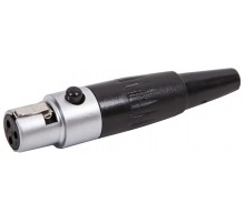 Force MXLR-F разъем мини XLR, «мама» профессиональная серия,  хромированный