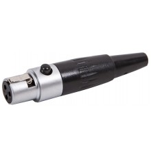 Force MXLR-F разъем мини XLR, «мама» профессиональная серия,  хромированный