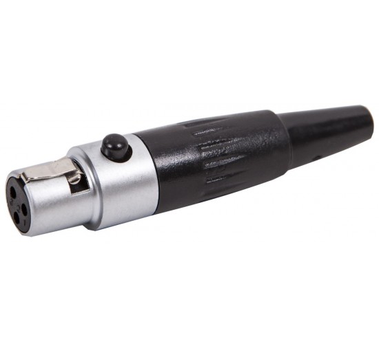 Force MXLR-F разъем мини XLR, «мама» профессиональная серия,  хромированный