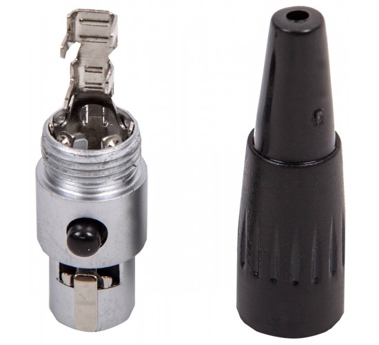 Force MXLR-F разъем мини XLR, «мама» профессиональная серия,  хромированный