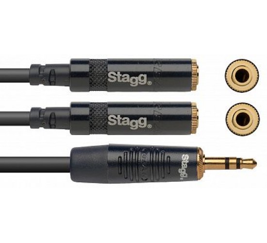 Stagg NYA010/MPS2MJSR Y-адаптер кабель серии N, 10 см
