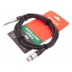 Force FMC-15/3 Профессиональный микрофонный/коммутационный шнур XLR(F) - стерео джек (TRS)