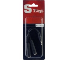 Stagg YC-0,1/1J2PFSH переходник, 1mini stereo Jack (папа) - 2x Jack (мама)