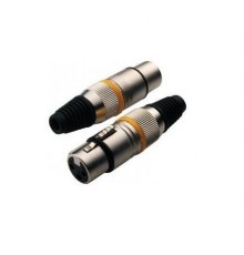 Rockcable RCL10001 M кабельный балансный разъем XLR female, 3 контакта, металл/ крышка металл