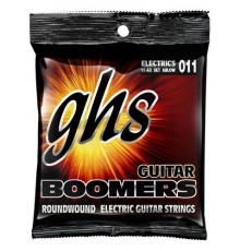 GHS GB-LOW Boomers Струны для электрогитары, никелир.сталь, кругл.обмотка, 11-15-19-33-43-53