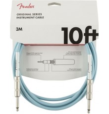 Fender 10' Original Instr. Cable DBL Daphne Blue инструментальный кабель, голубой, длина 3м