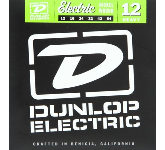 Dunlop DEN1254 комплект струн для электрогитары, никелированные, Heavy, 12-54