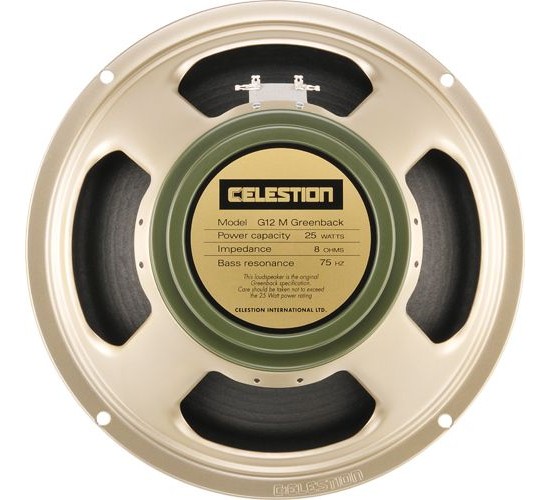 Celestion Greenback G12M (T1220) Динамик 12", 8 Ом, 25Вт Англия